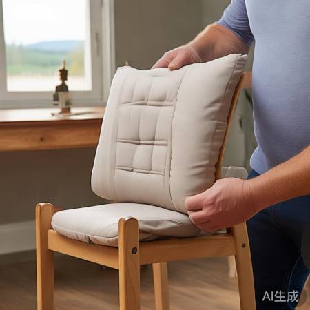 安装靠背垫步骤三