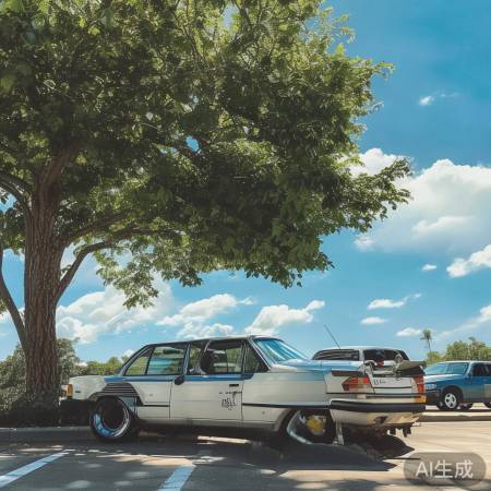 夏日停车避暴晒