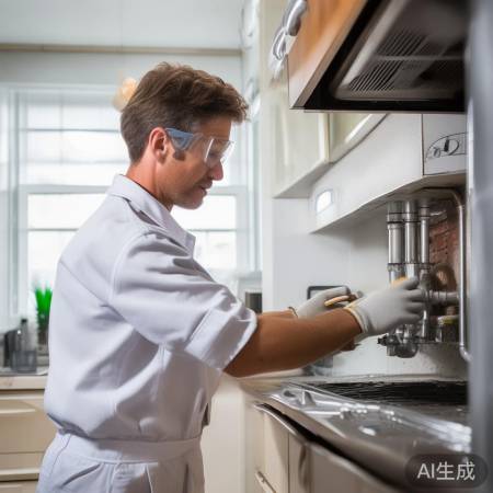 安装水管,涂抹润滑剂,拧紧牢固