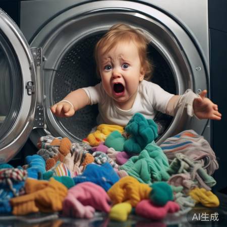 宝宝误入洗衣机探险记