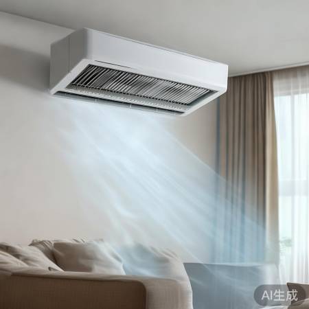 空调中央放置，温度均匀节能