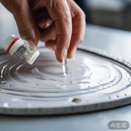 均匀涂抹密封圈胶水