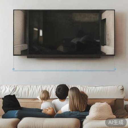 电视尺寸宜适中，兼顾观看角度