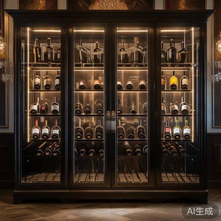 佐凯智能酒柜售后400电话解读♛奢华酒柜灯光搭配：红酒与高档饰物的完美融合