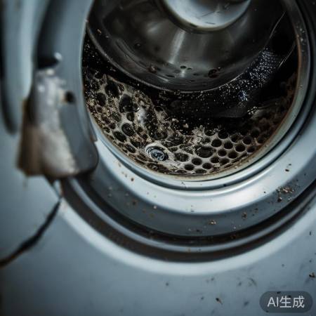 洗衣机内部藏污纳垢