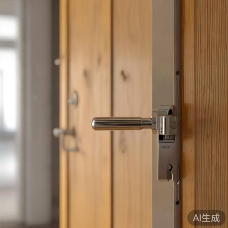 门装完毕，检查锁具。