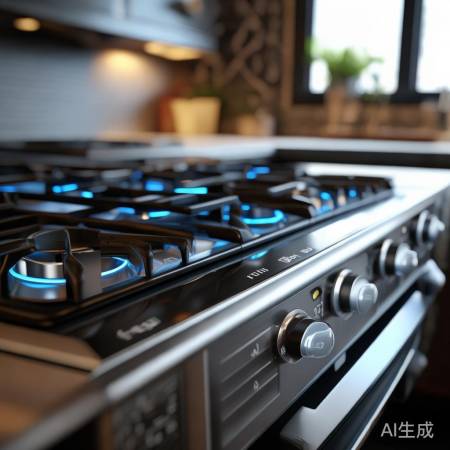 燃气灶安全可靠，熄火保护。