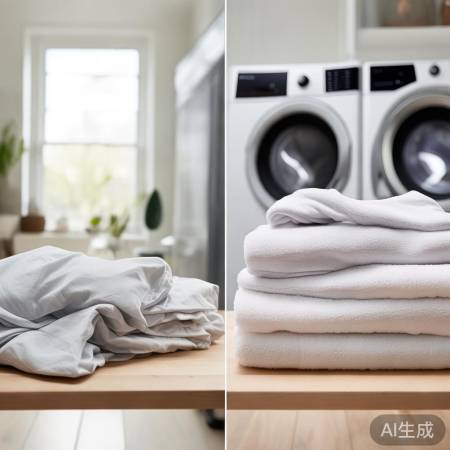 复式洗衣机洗床单，柔软平整如新