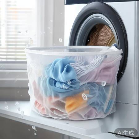 洗衣袋保护衣物，提升洗衣效果。