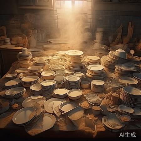 餐具密集，温度难升