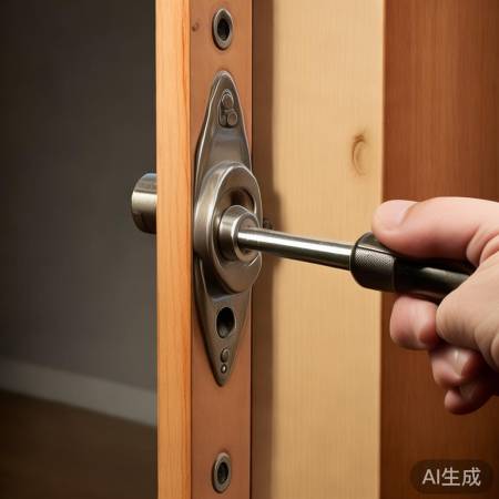 拧螺丝撬锁换新锁