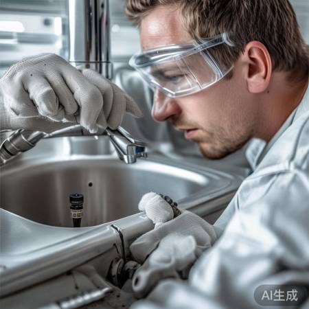 拆卸排水阀，勿猛力。