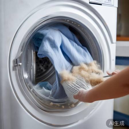 洗衣机清洗毛屑关键步骤