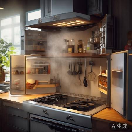 油烟机抽油烟,橱柜储物多