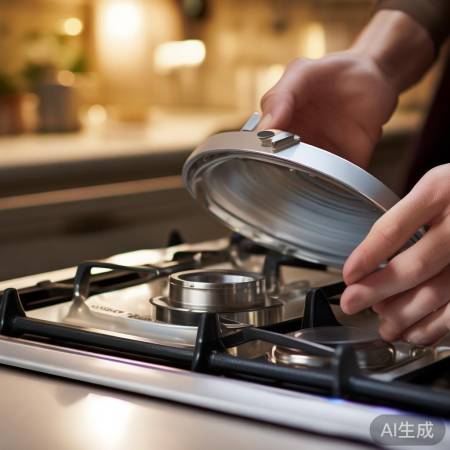 轻松拧开燃气灶盖