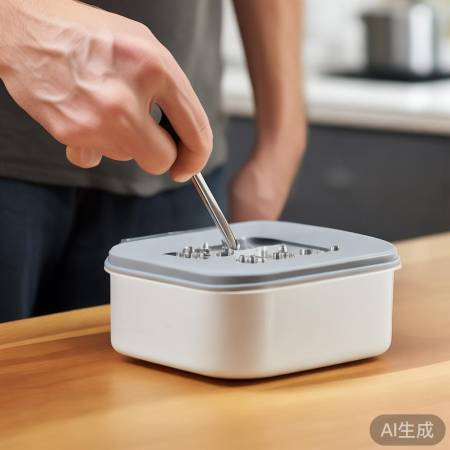 装盖子，螺丝勿拧紧