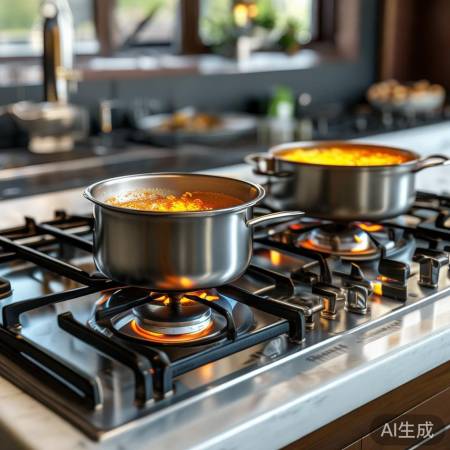 燃气灶选火力，快炒选大火，慢炖