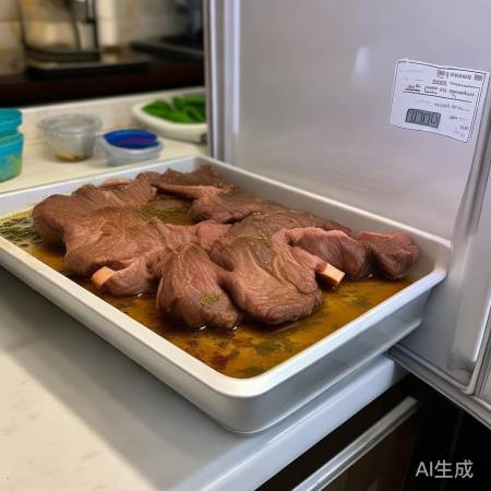 冷藏时长视需调整,定期检查牛腱