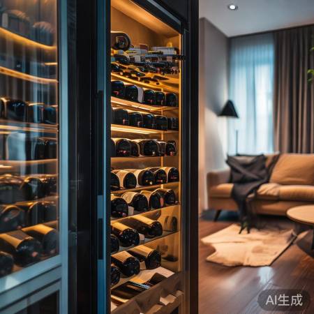 红酒柜最佳倾斜,生活轻松愉快