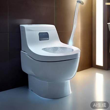 智能马桶自动冲洗，更卫生