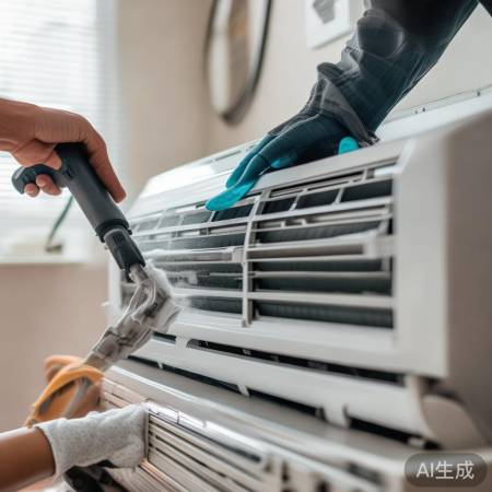 “空调清洁，效率加倍”