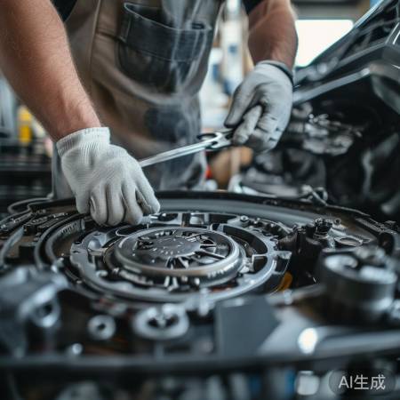 “安装新离合器,别拧太紧”