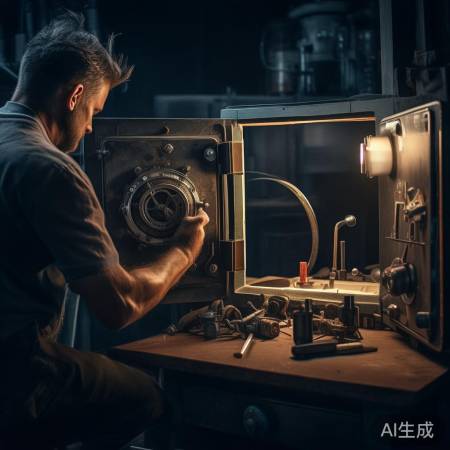 专业工具破解保险柜