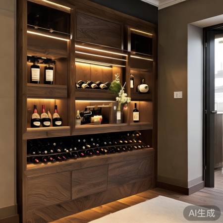 红酒柜装修：雅致生活点缀