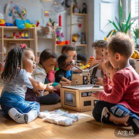 派沃热水器电视机维修售后服务电话科普:娃娃家电视机纸盒，儿童创意玩具新选择