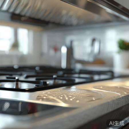 吸油烟机巧妙设计,防回流。