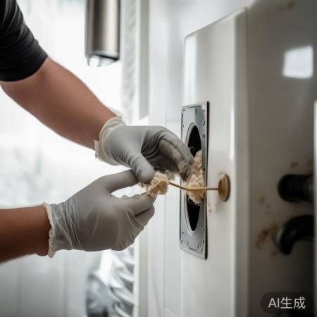 清洁热水器排气孔