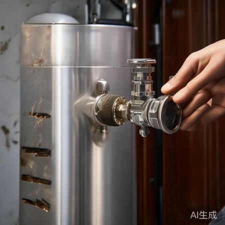 检查热水器气阀位置