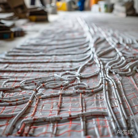 地暖安装：平铺保温，防热损