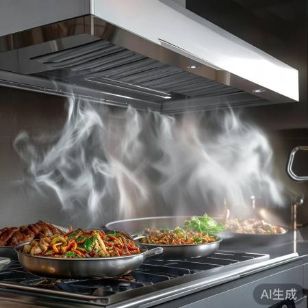 “油烟机吸烟力强,静音效果好”