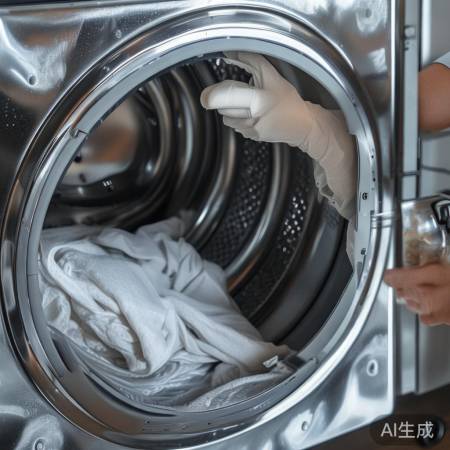 洗衣机保养：及时取出衣物，定期