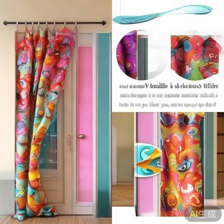 PVC卡通门帘，环保耐用手感佳