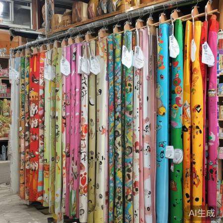 卡通门帘价广，选好质量为上。