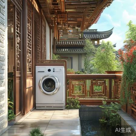 “风水智慧解阳台洗衣机难题”